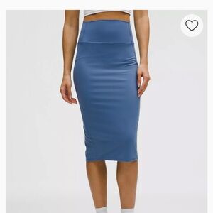 Lululemon blue midi skirt